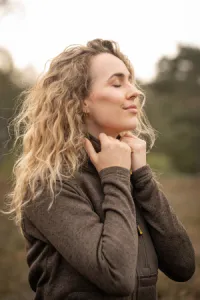 Fleece Coarse Dames Olive Green