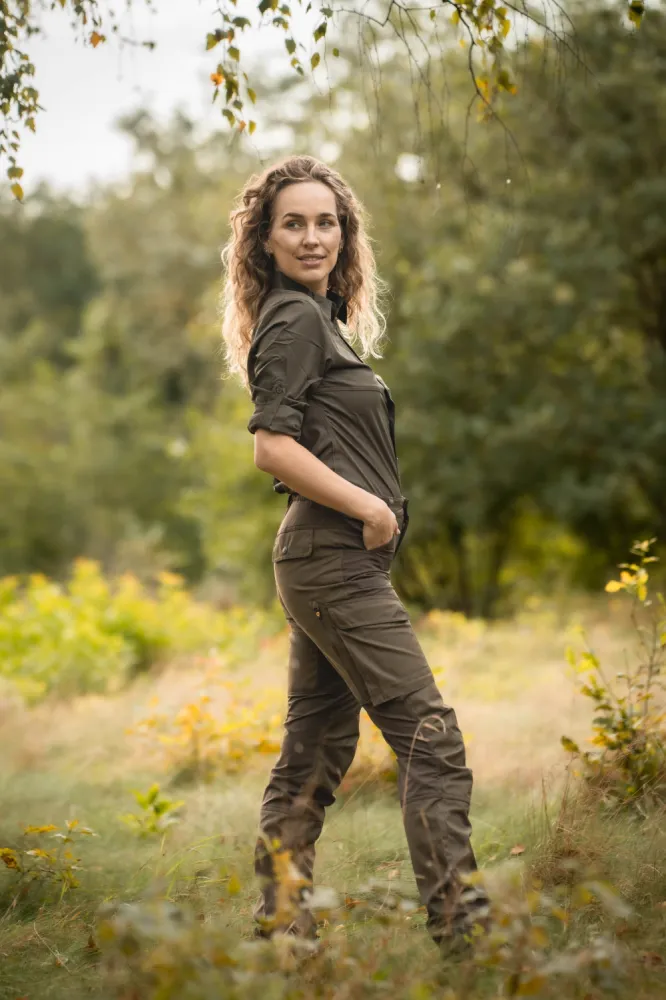 Trousers Flexline Dames Olive Green