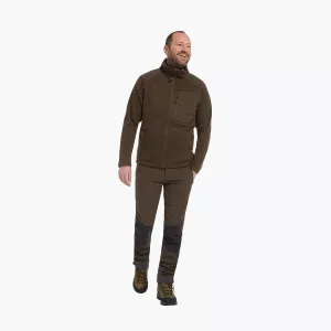 Fleece Coarse Men Olive Green